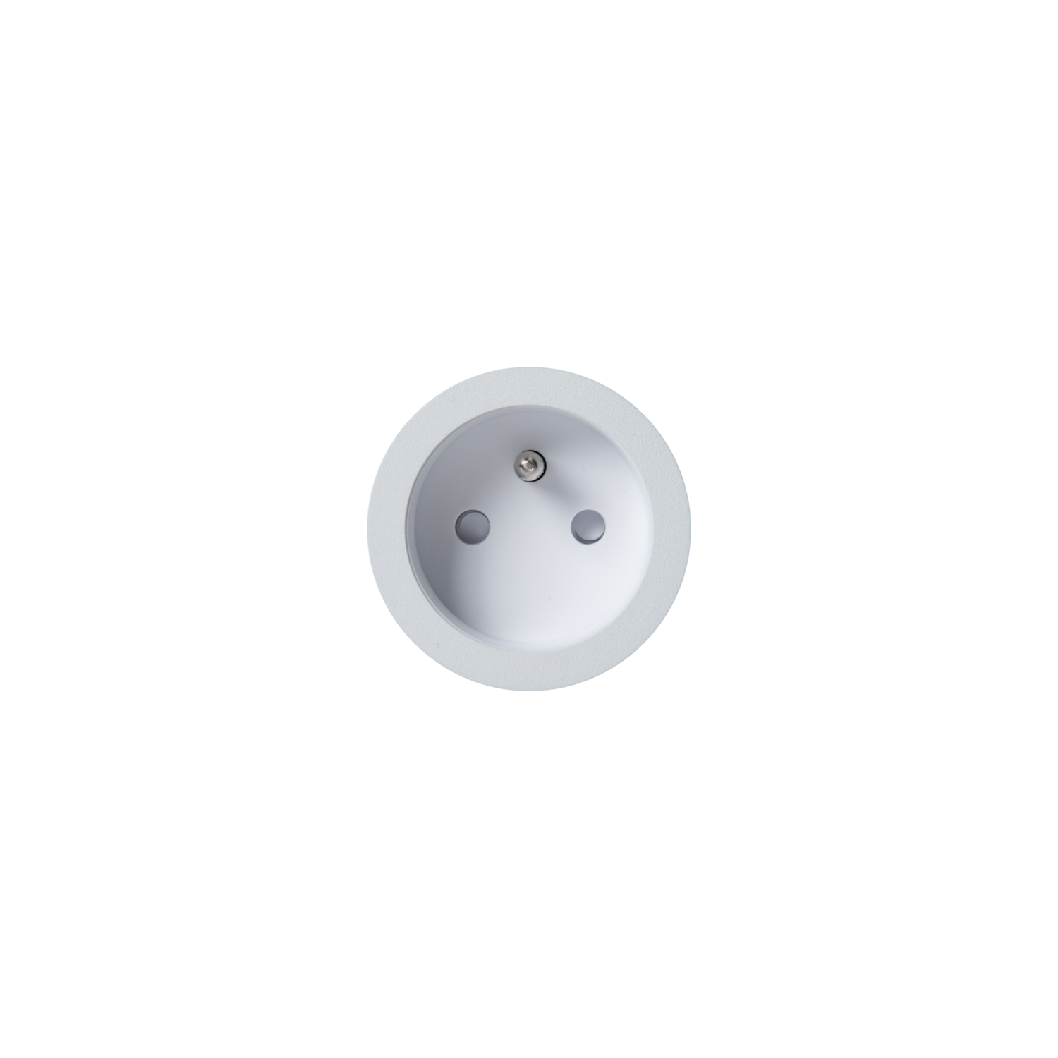 Rond 2.0 - multifit prise b-f blanc alu 